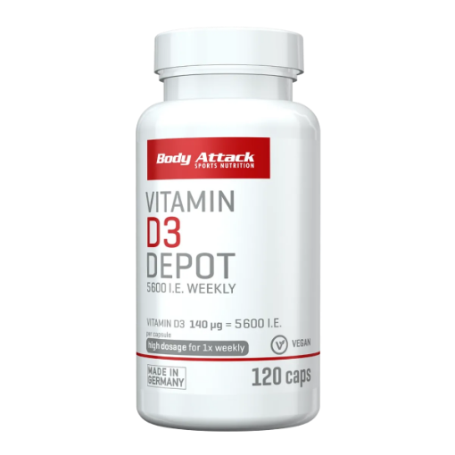 Bild von Vitamin D3 Depot - 120 Kapseln Body Attack