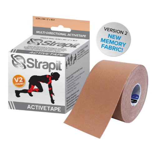 Bild von  ACTIVETAPE 5CM x 5M – BEIGE GESTREIFT