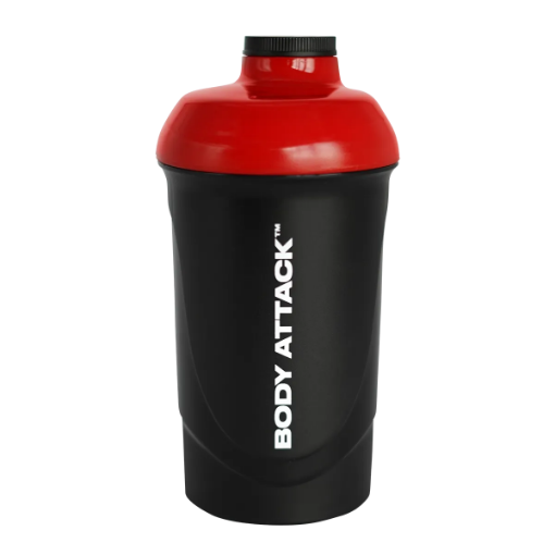Bild von SHAKER SCHWARZ/ROT 600 ML BODY ATTACK