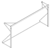 Bild von Mobiles Aluminium-Fußballtor 4 × 2 m — Ø80 mm mit Netz — VI 6028